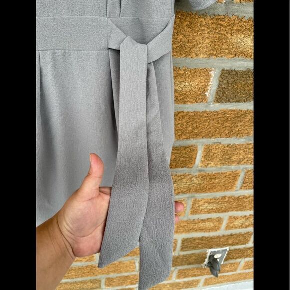 Closet London GRAY KIMONO WRAP DRESS 8 - Picture 5 of 8